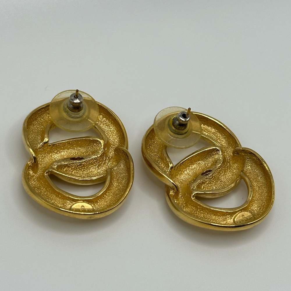 Givenchy Double Loop Infinity Figure Eight Gold P… - image 5